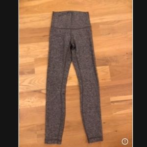 Gray lululemon leggings size 2, 25”